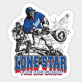 Lone Star Big Stick Baseball Sticker